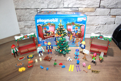 Playmobil 4891 weihnachtsmarkt - playmobil,