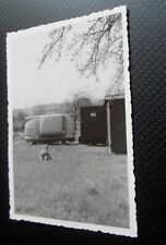 Altes Foto Trabant auf Kipphebebühne KFZ-Reparatur DDR ?