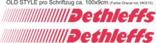 Aufkleber Dethleffs Wohnmobil