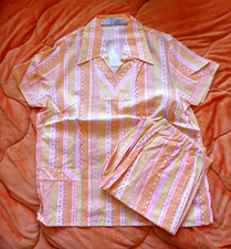 DDR Damen Nachtwäsche Schlafanzug 2tlg. Kurzarm Gr. 42