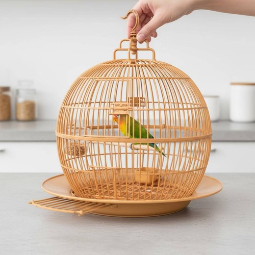 Runder vogelkäfig rundes - vogelkäfig,