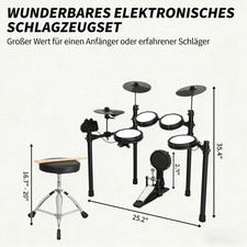 Drum set leise mesh - set, –