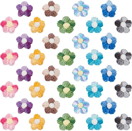 Häkelblumen set stück - häkelblumen, 36