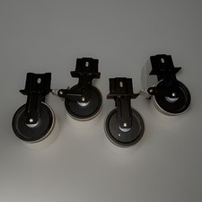 Transportrollen Mit Halterung, Swede-Wheel 4x, 2x Mit Bremse Für Möbel, Kisten..