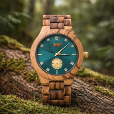 HOLZ HERREN DAMEN ARMBANDUHR