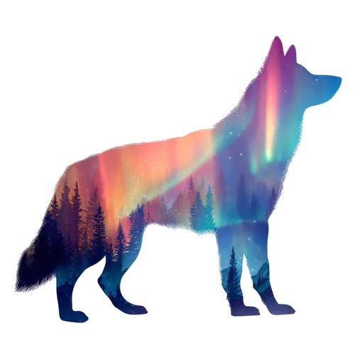 Sticker hund aurora - sticker,