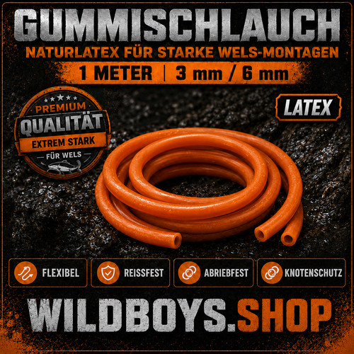 Gummischlauch wallerangeln - gummischlauch,
