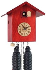 Romba -Kuckucksuhr Modern rot