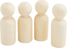 VBS Figurenkegel Set Gerade 4 Stk. 5,4 cm Deko Bastelbedarf Kegelfiguren