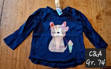 Mädchen Pullover Bulldogge Bully French Bulldog Gr. 74 C&A