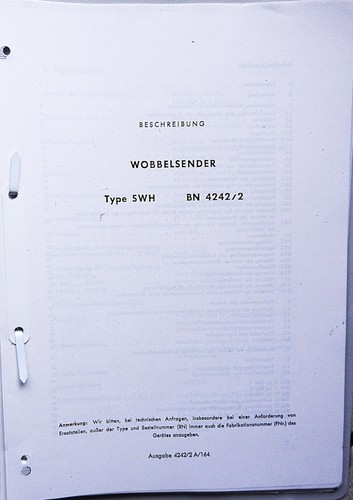Rohde schwarz wobbelsender - &,