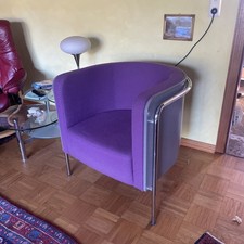 Thonet Sessel S 3001 purpur-violett Wollstoff 