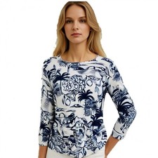 Damen Pullover Gollehaug Blau