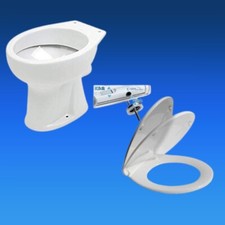 Gustavsberg Saval Stand WC, weiß wahlweise mit Wisa WC-Sitz Antares