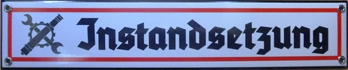 Emailleschild instandsetzung - emailleschild,