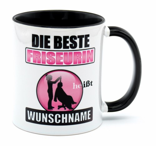 Friseurin tasse geschenk name - friseurin,