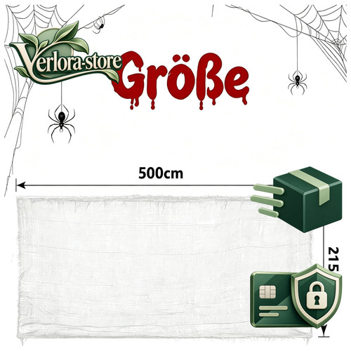 Halloween deko stoff 215x500cm - deko,