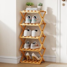 Bambus Faltbare Schuhregal