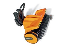 rollySweepy - Kehrmaschine für Trettraktoren orange