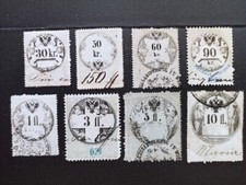 Österreich 1855-1870, Ungarn Fiskal Steuer Stempelmarken