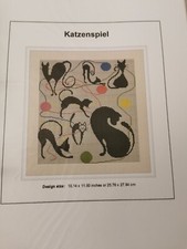 Stickvorlage "Katzenspiel"