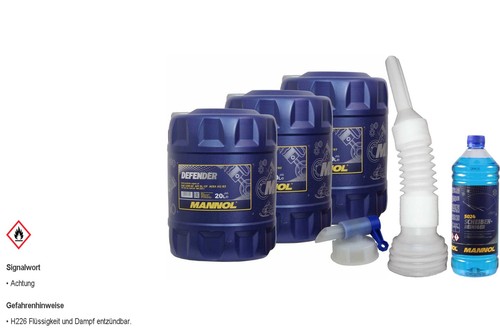 60l mannol defender 10w - defender, 10w-40