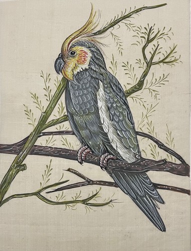 Seidenmalerei vogel - seidenmalerei,