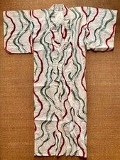 Japanischer Frauen Kimono Yukata handgenäht  Vintage 50er Jahre  Cotton