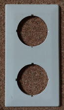 Jung TIP 90 Creme weiß Blende 2-fach Schalter/Steckdose