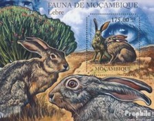Briefmarken Mosambik 2011 Mi Block 508 (kompl. Ausgabe) postfrisch Hasen (Lepus 