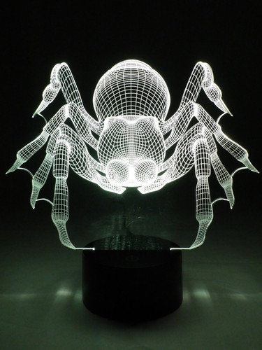 Led lampe spinne - 3d, led-lampe
