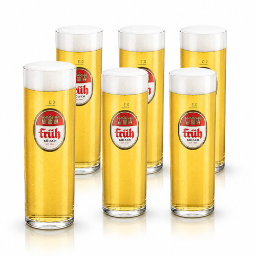Früh bierglas stange - 6x,