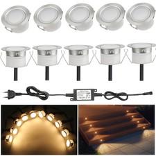 10X 45mm LED Bodenleuchte Set