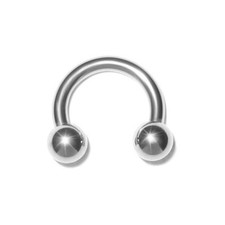 Circular Barbell (Hufeisenring) Piercing - Ring für Tragus, Lippenbändchen usw. 