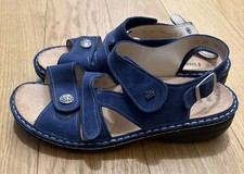 Finn Comfort Gomera Damen Sandale Dunkelblau Leder  EUR 39 Weite D Sommer 006