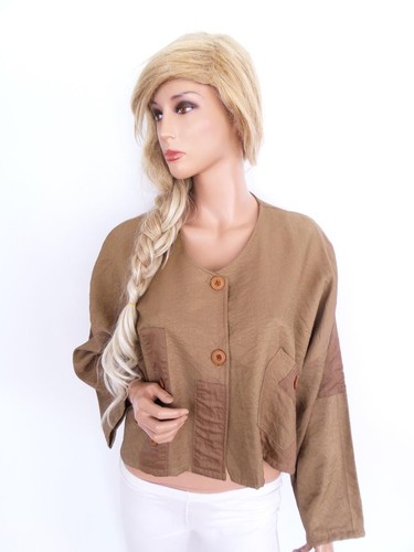 Vintage lagenlook jacke - lagenlook, braun