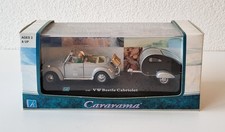 Modell Auto Hongwell - VW Beetle Cabriolet mit Wohnwagen - 1:43 - in OVP