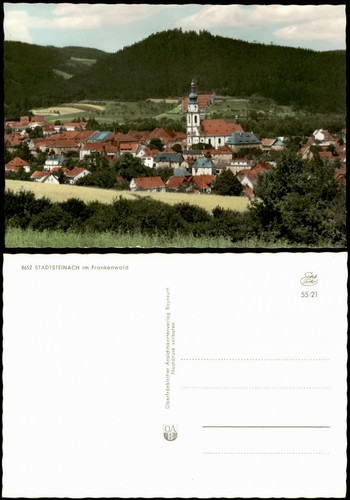 Ansichtskarte stadtsteinach - ansichtskarte,