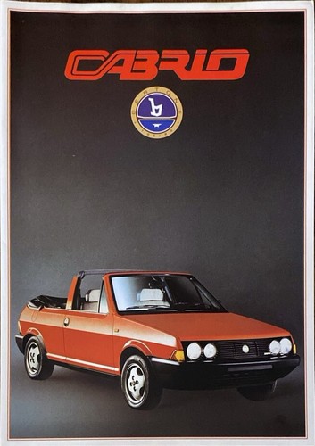 Fiat ritmo cabrio - cabrio, prospekt