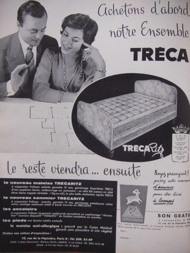 Werbung 1958 matratze und - werbung,