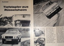Originaler Doppeltest OPEL ASCONA OPEL MANTA von 1970