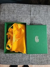 Grüne leere Schachtel Lederwaren GOYARD Schutztuch & gelbes Band Neu