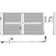 Kondensator Klimaanlage MAHLE