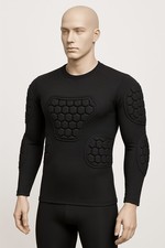 Protektorenshirt Protektoren Shirt Gepolstert Sportanzug Basketball Kampfsport R