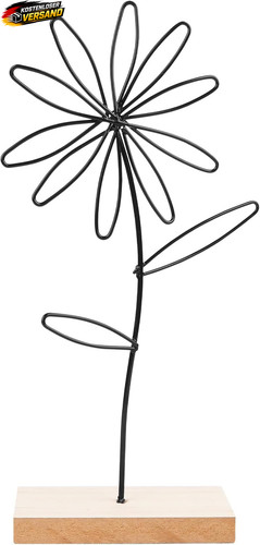Metall deko blume set mit - blume,