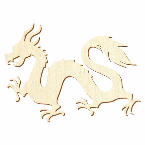 Chinesischer holz drachen - holz,