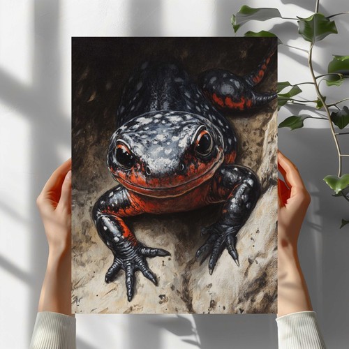 Feuersalamander premium poster - feuersalamander,