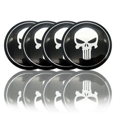 Nabendeckel Punisher Totenkopf Aufkleber Sticker Nabenkappe Skull Ø 56mm Emblem