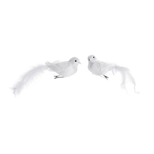 Vogel set mit federn - mit,