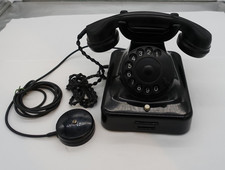 Telefon,  Bakelit, Vintage, Wählscheibentelefon, schwarz, ungeprüft (3)